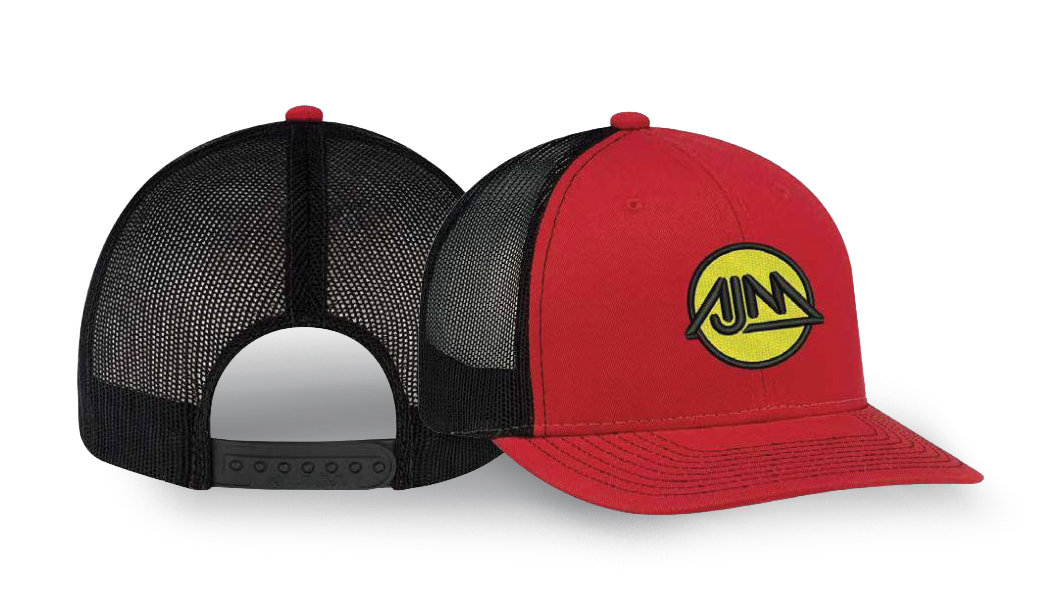 Hats - AJM logo customization for Seamless Print and Promo - formerly Rainbow Marketing, serving Niagara, Haldimand Hamilton and beyond!
