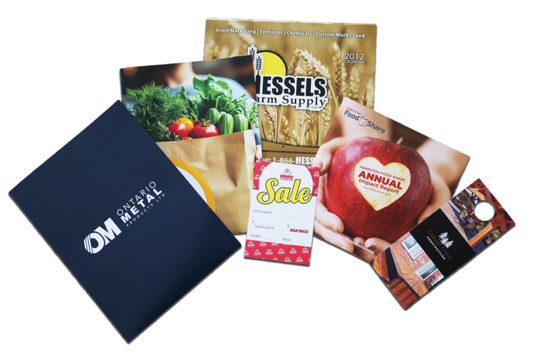 Previous print work for Seamless Print and promo formerly Rainbow Marketing