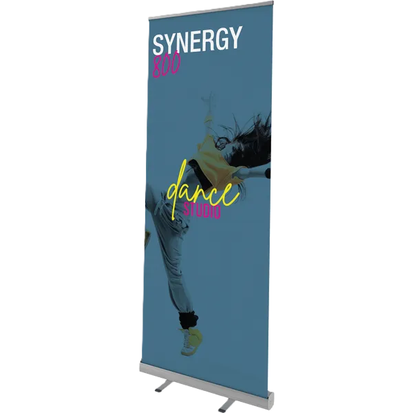 synergy-800-retractable-banner- Custom tradeshow printing by Seamless print and promo - formerly Rainbow Marketing, serving Hamilton, Haldimand, Niagara, and beyond!